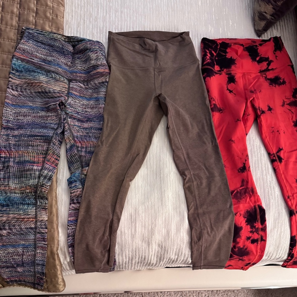 3 Pair of Lululemon Leggings Wunder Under Train